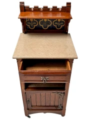 Two Arts & Crafts Nightstands by Gustave Serrurier-Bovy, 1900s